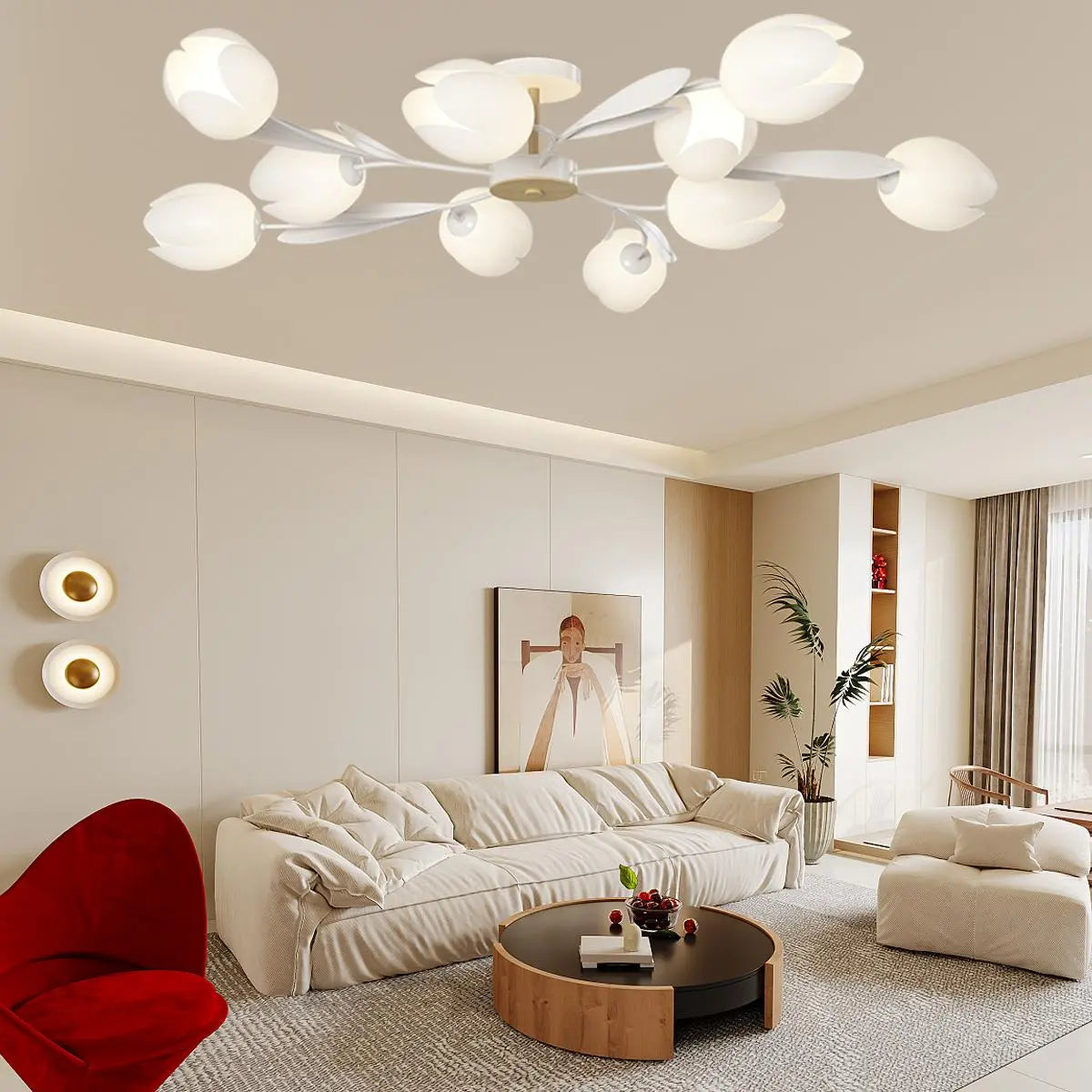 Magnolia Bud Living Room Chandelier