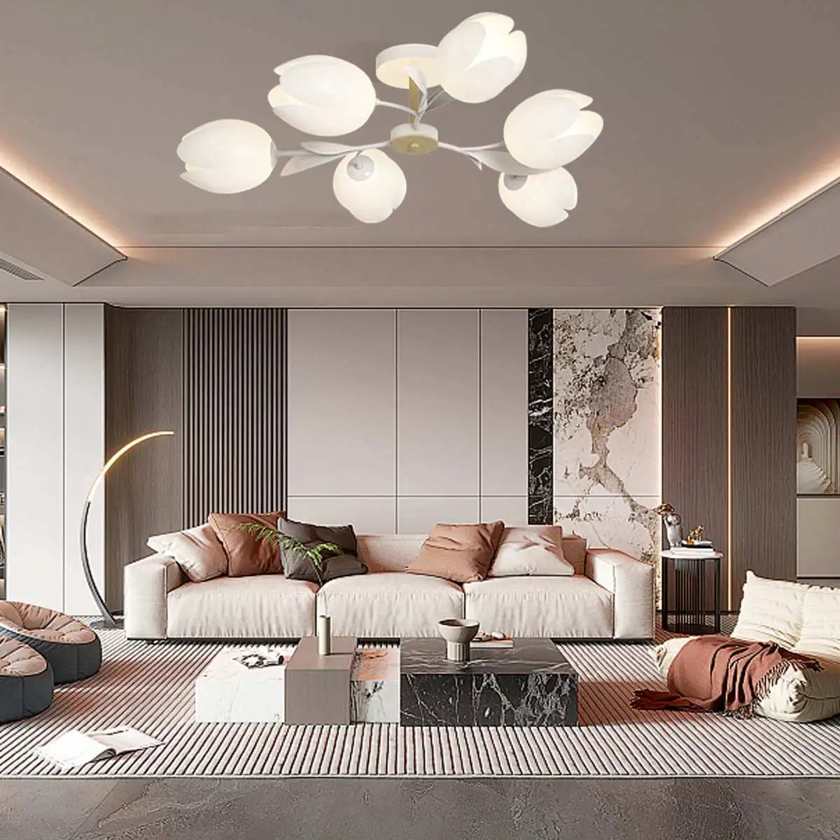 Magnolia Bud Living Room Chandelier