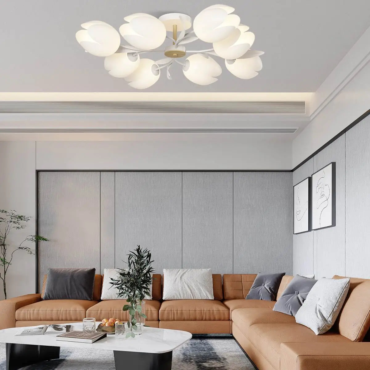 Magnolia Bud Living Room Chandelier