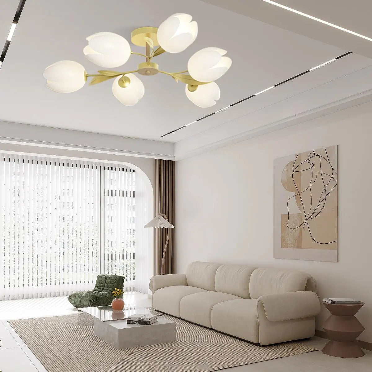 Magnolia Bud Living Room Chandelier