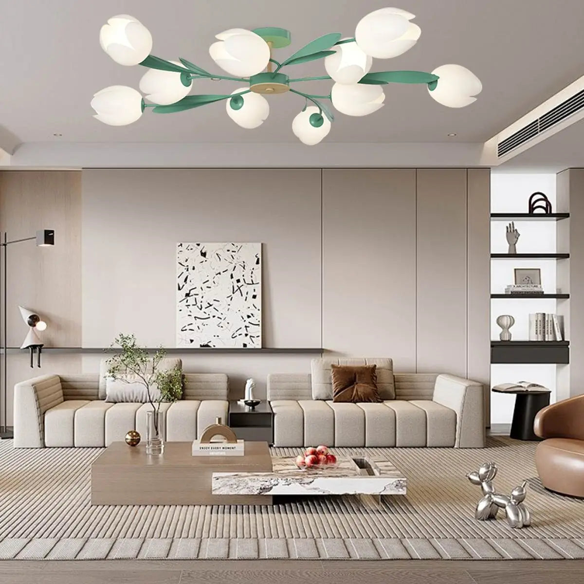 Magnolia Bud Living Room Chandelier