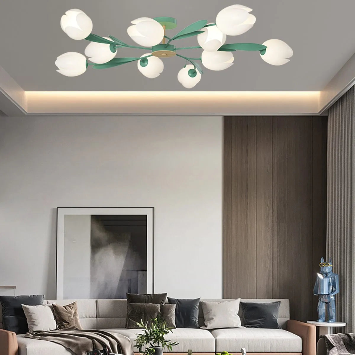 Magnolia Bud Living Room Chandelier