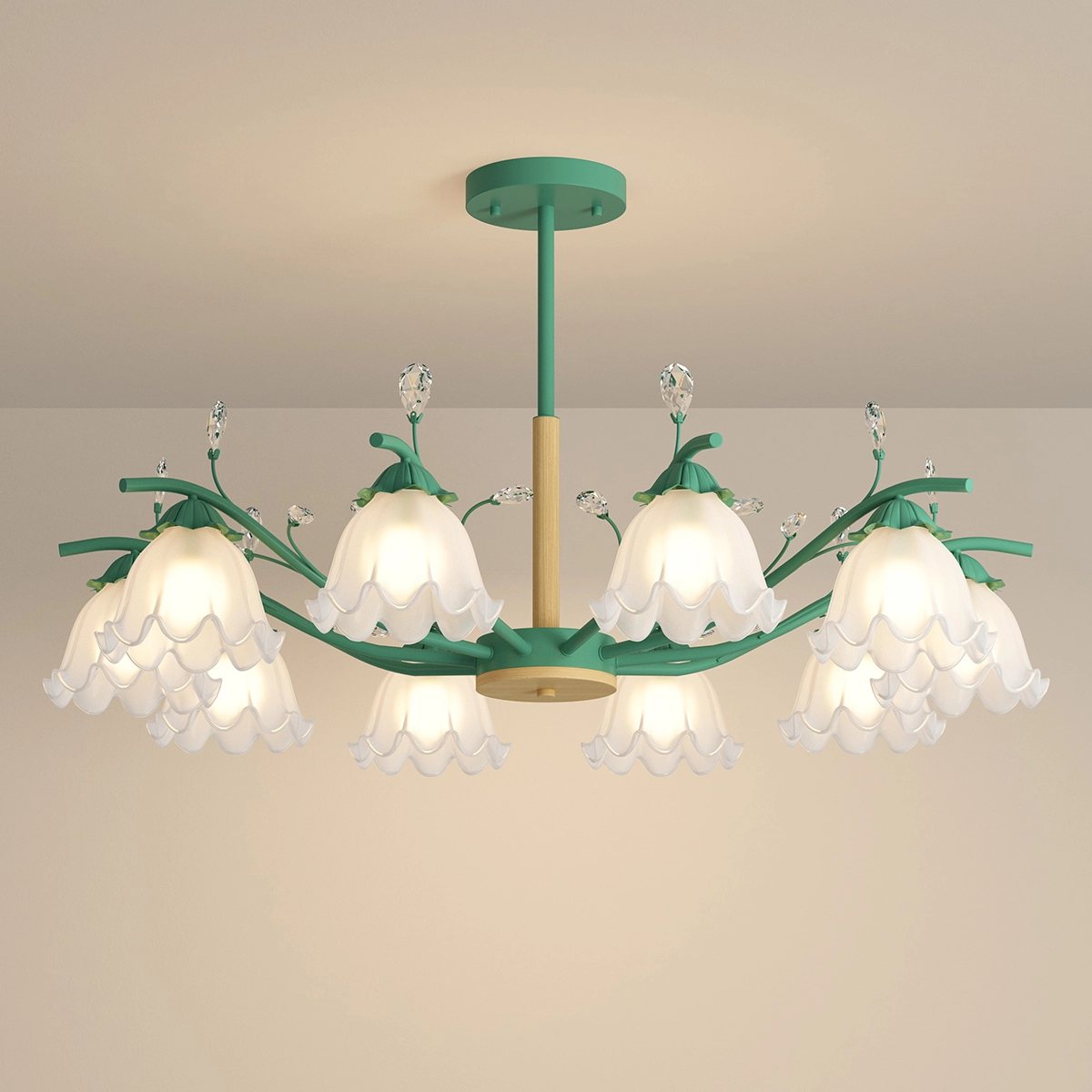 Creative Lily of the Valley Flower Chandelier