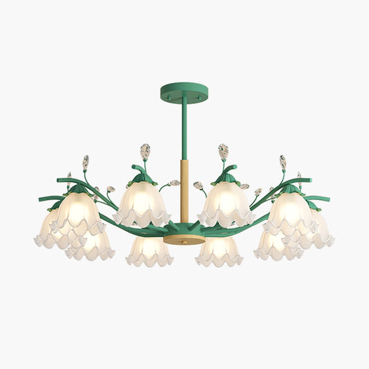 Antizer Creative Lily of the Valley Flower Chandelier