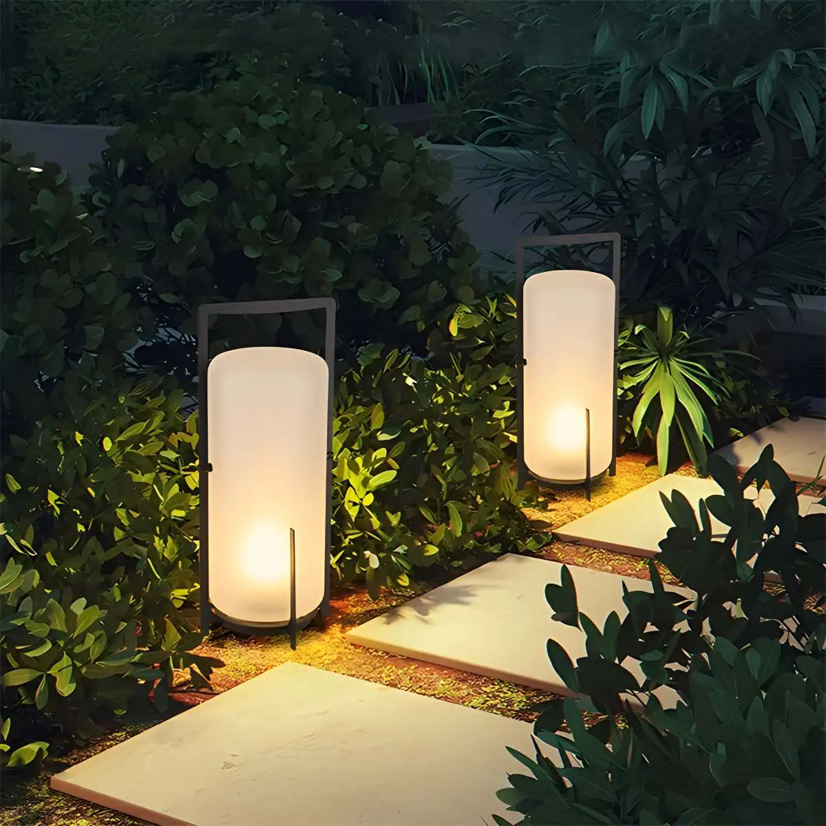 Solar Glass Lantern Outdoor Light