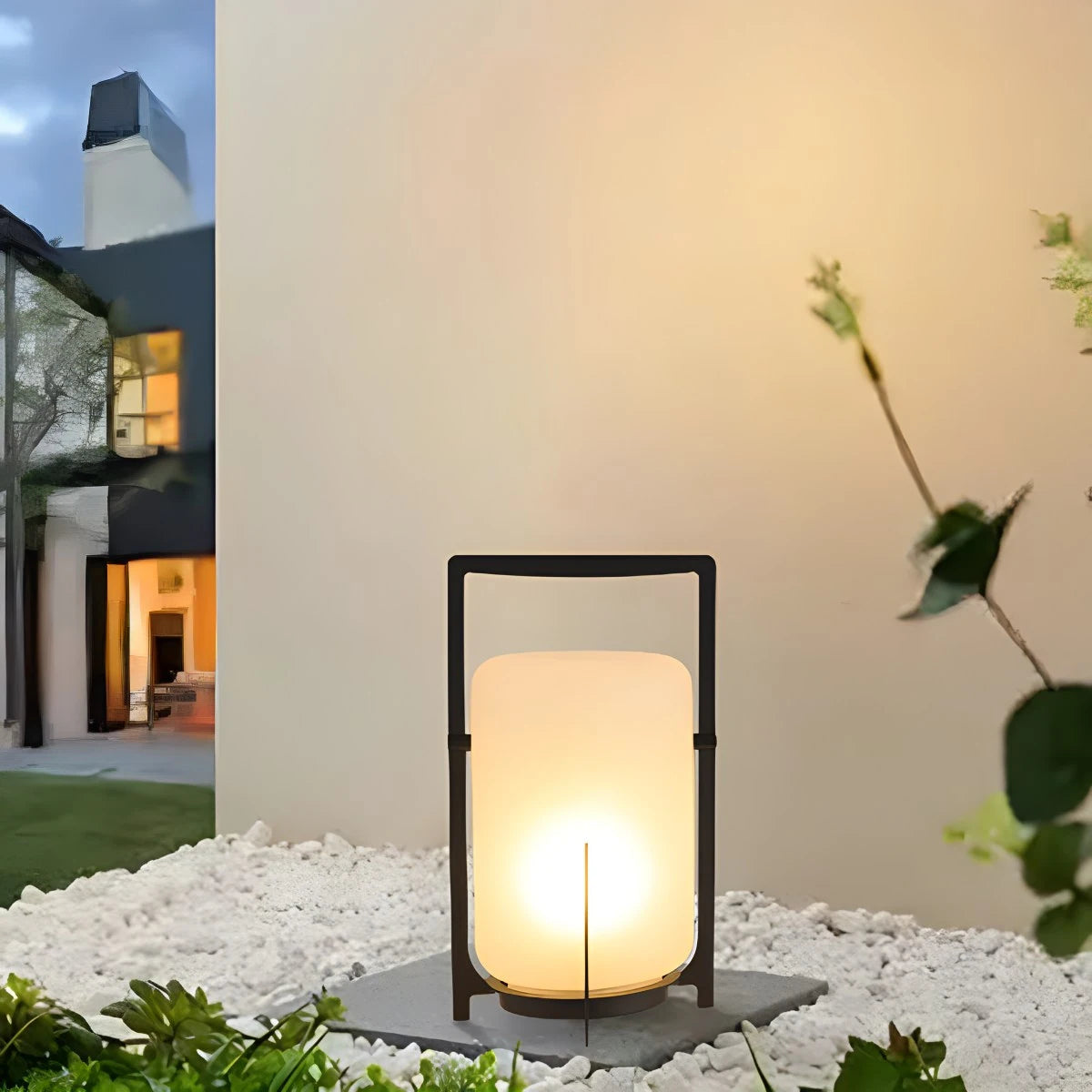 Solar Glass Lantern Outdoor Light