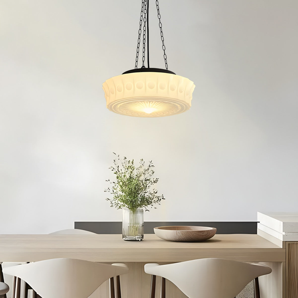 Antizer Hailie Vintage French Dome Pendant Light for Living Room