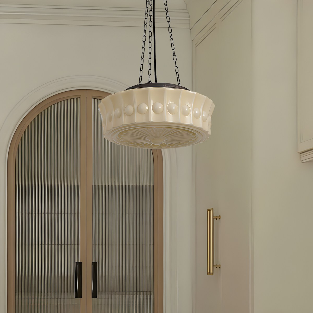 Antizer Hailie Vintage French Dome Pendant Light for Living Room