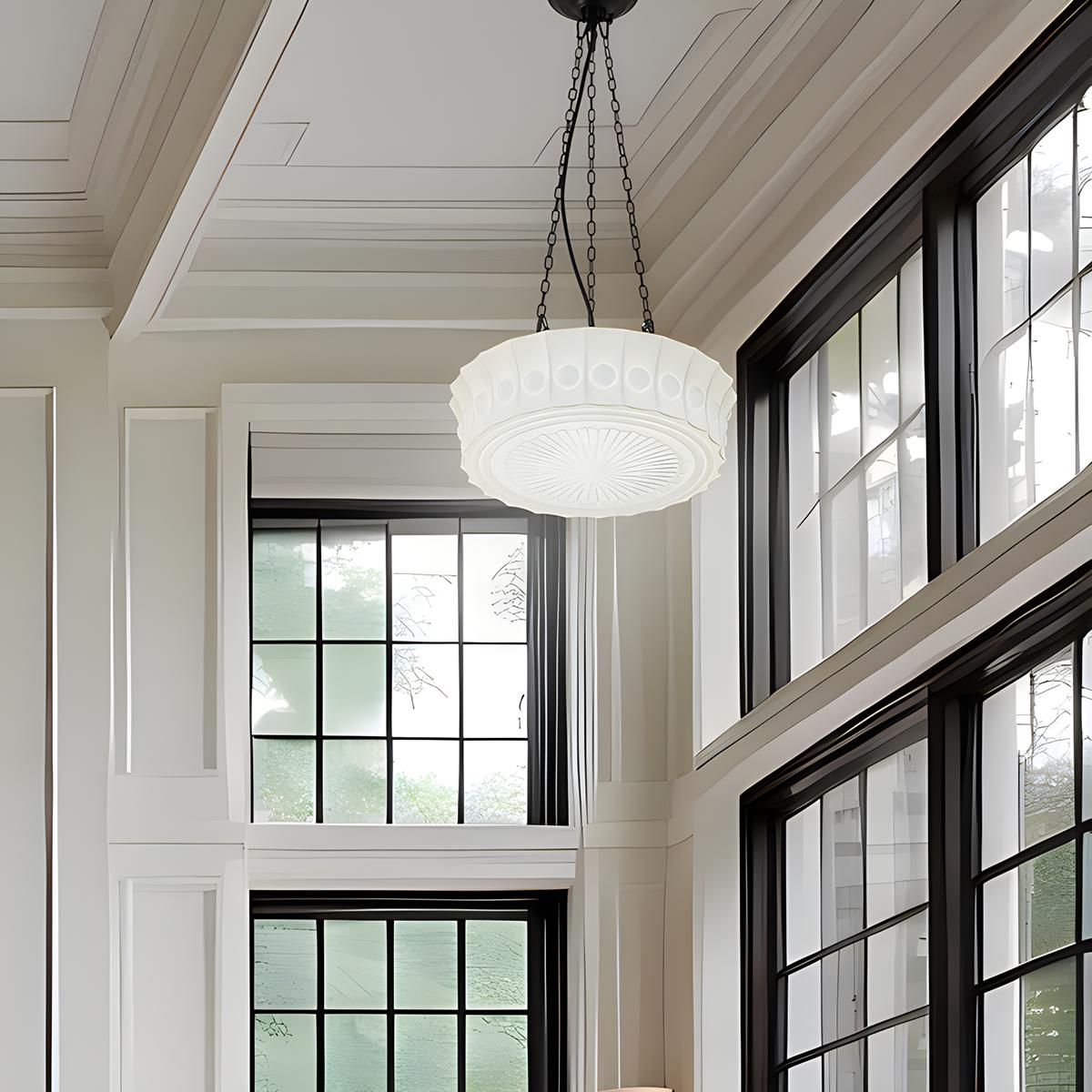 Antizer Hailie Vintage French Dome Pendant Light for Living Room