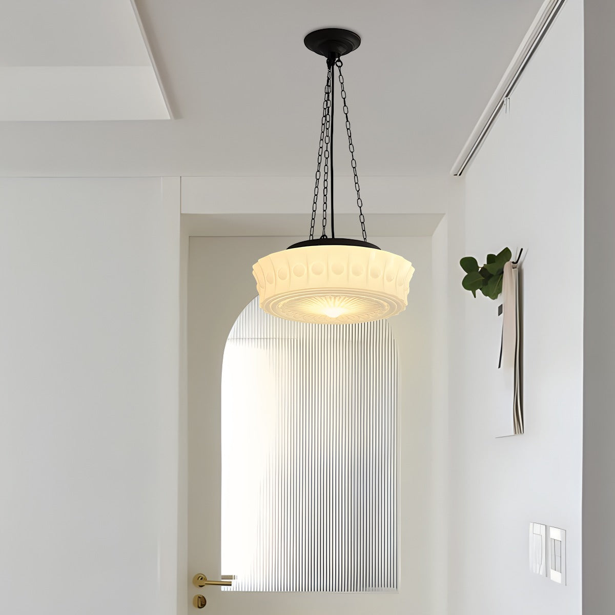 Antizer Hailie Vintage French Dome Pendant Light for Living Room