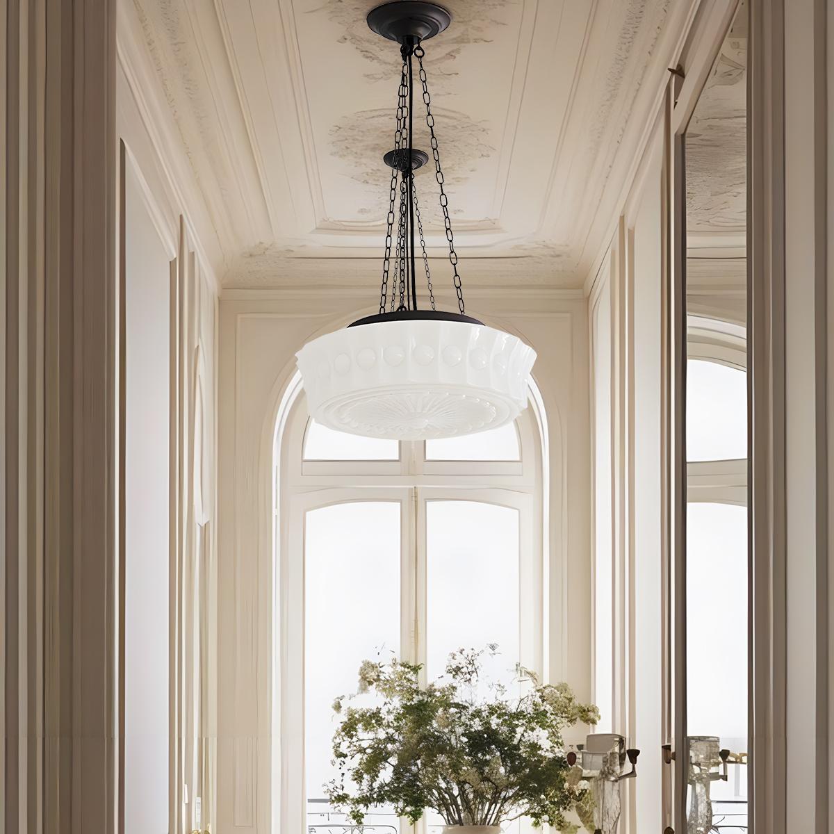 Antizer Hailie Vintage French Dome Pendant Light for Living Room