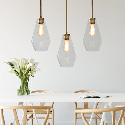 Antizer Hailie Clear Glass Pendant Light for Kitchen