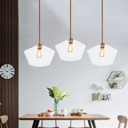 Antizer Hailie Clear Glass Pendant Light for Kitchen