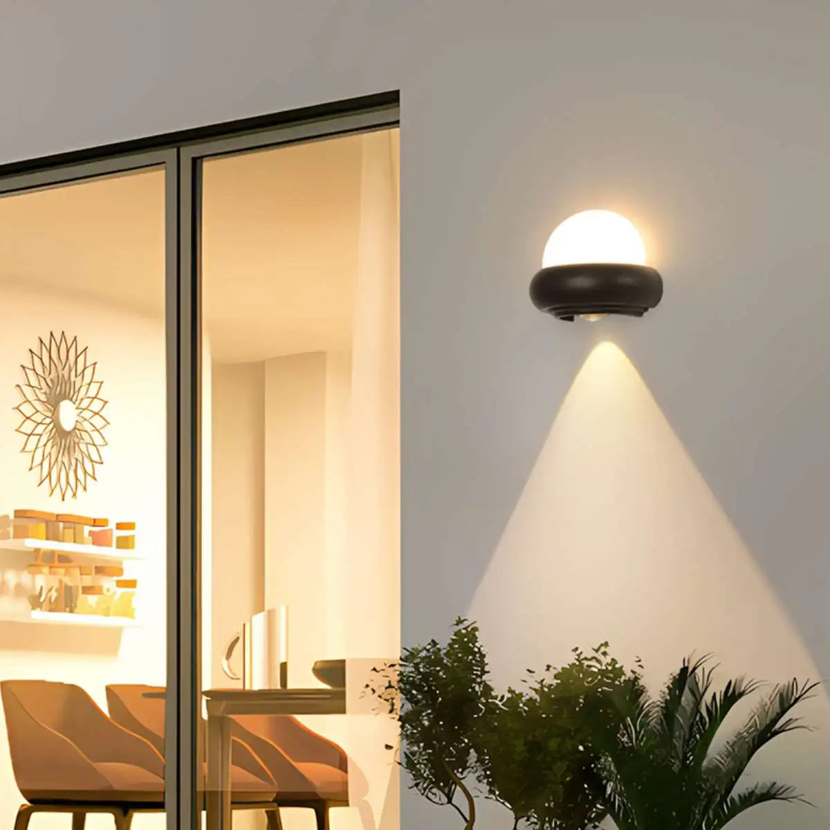 Antizer Oval Waterproof Outdoor Wall Light