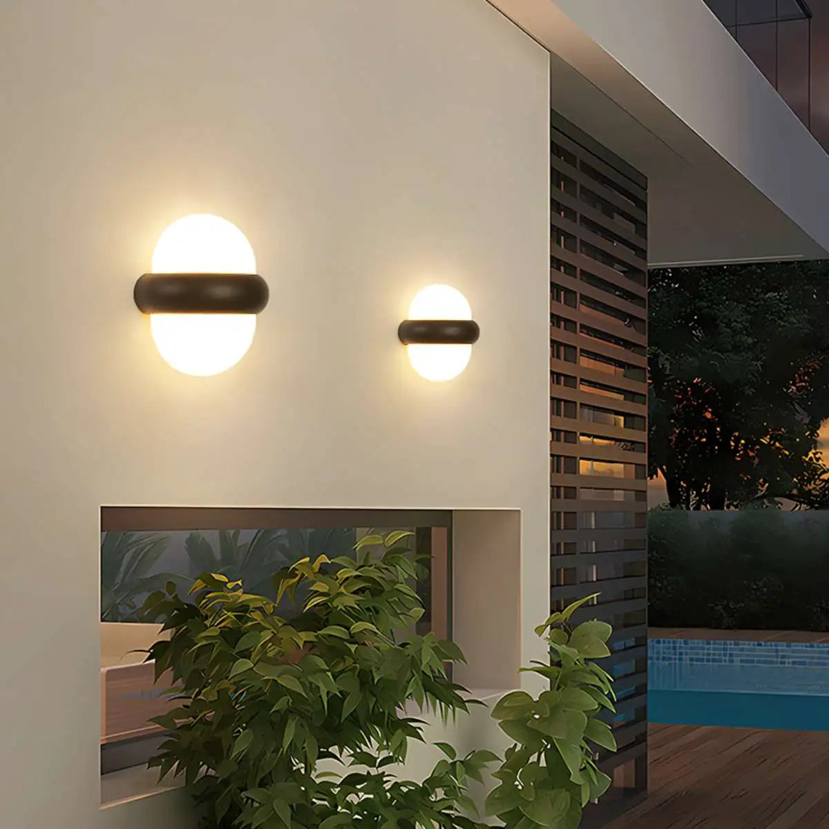Antizer Oval Waterproof Outdoor Wall Light