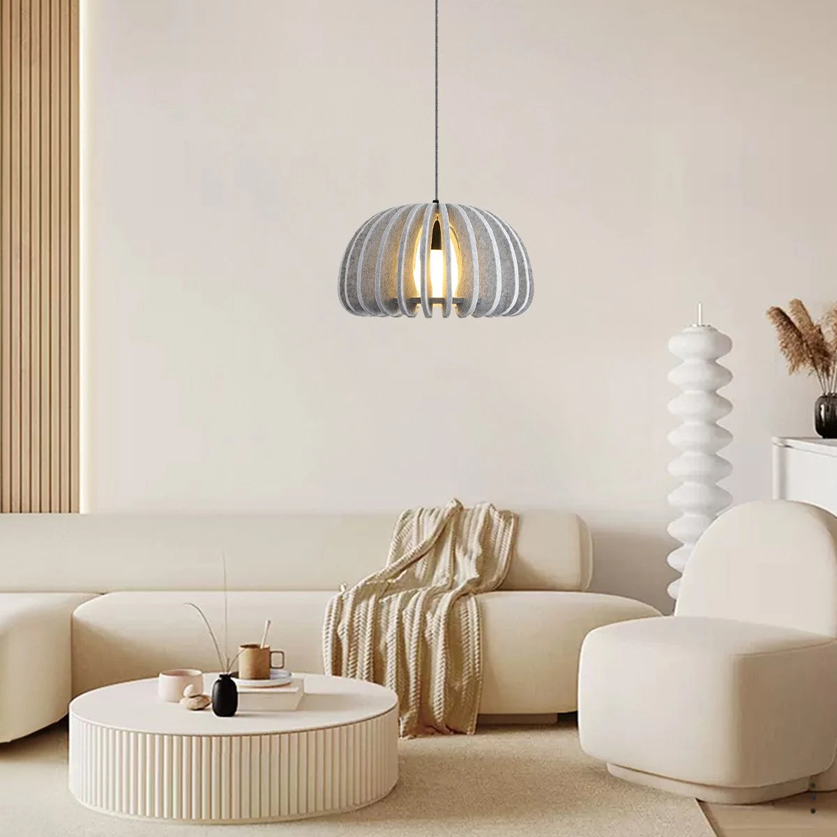 Antizer Half Circle Ball Birdcage Acoustic Pendant Light