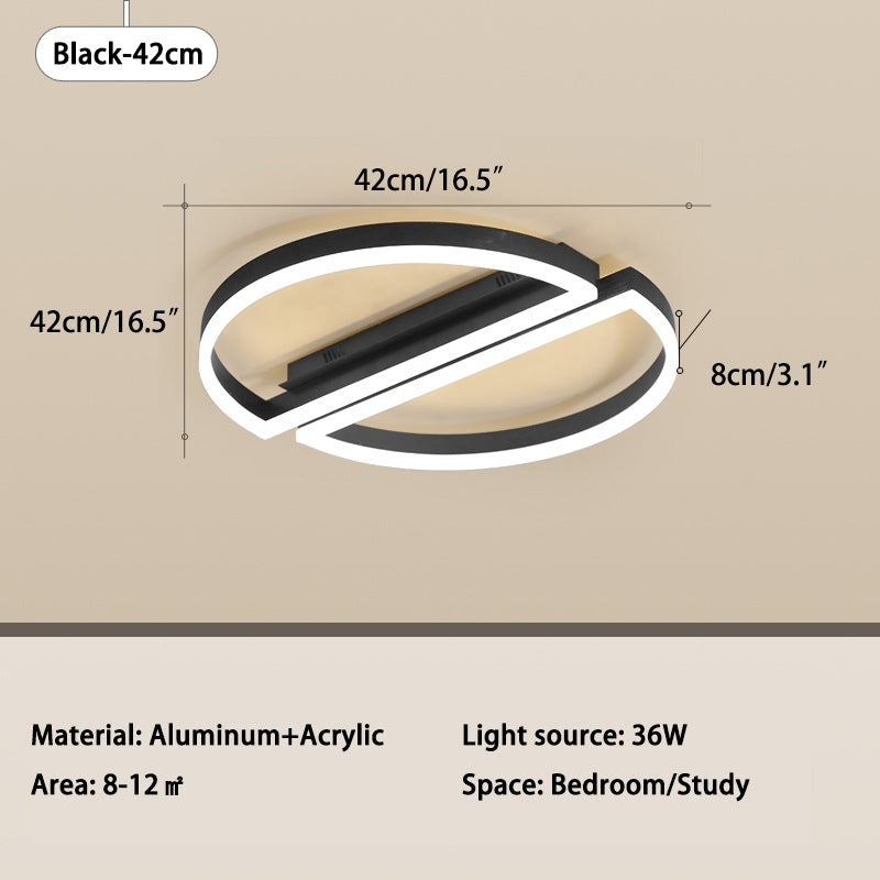 Antizer Half Round Ceiling Light for Bedroom