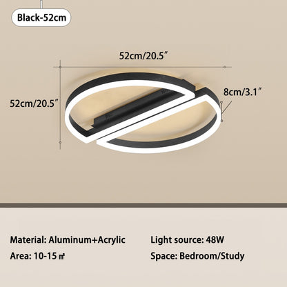 Antizer Half Round Ceiling Light for Bedroom