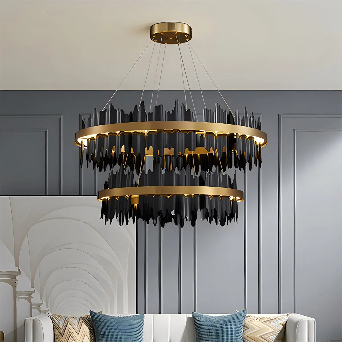 Ice Berg Tier Round Chandelier