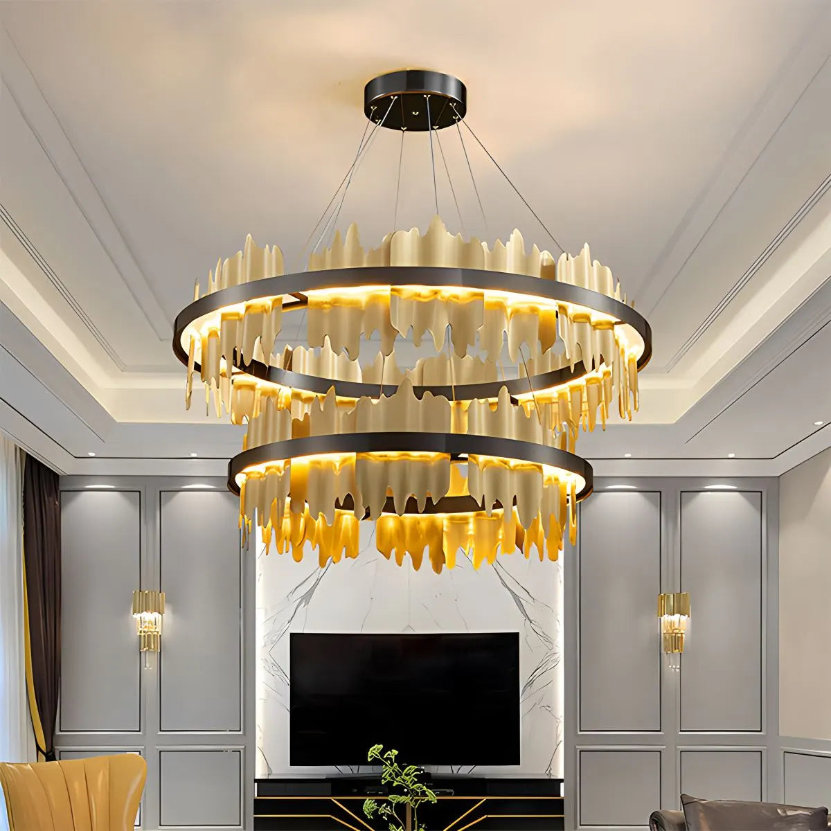 Ice Berg Tier Round Chandelier