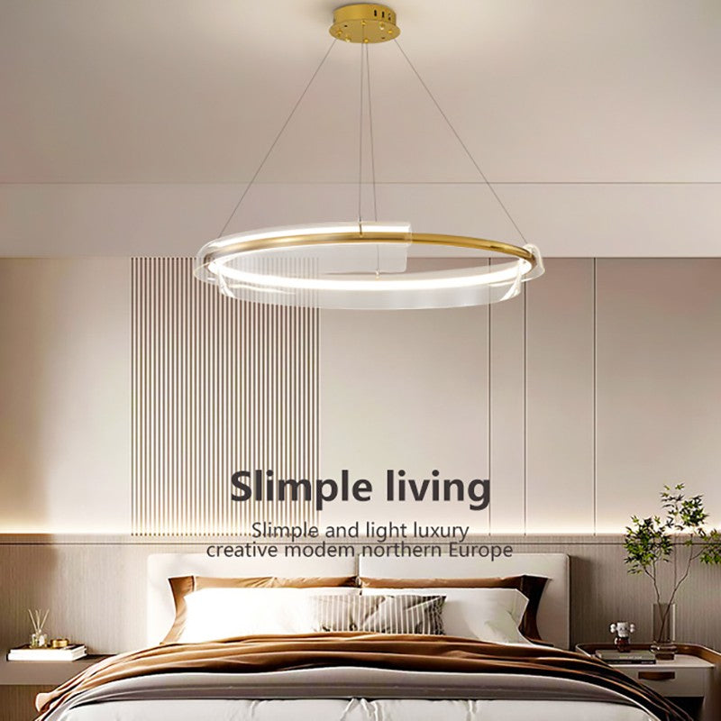 Iron Acrylic Circular Chandelier