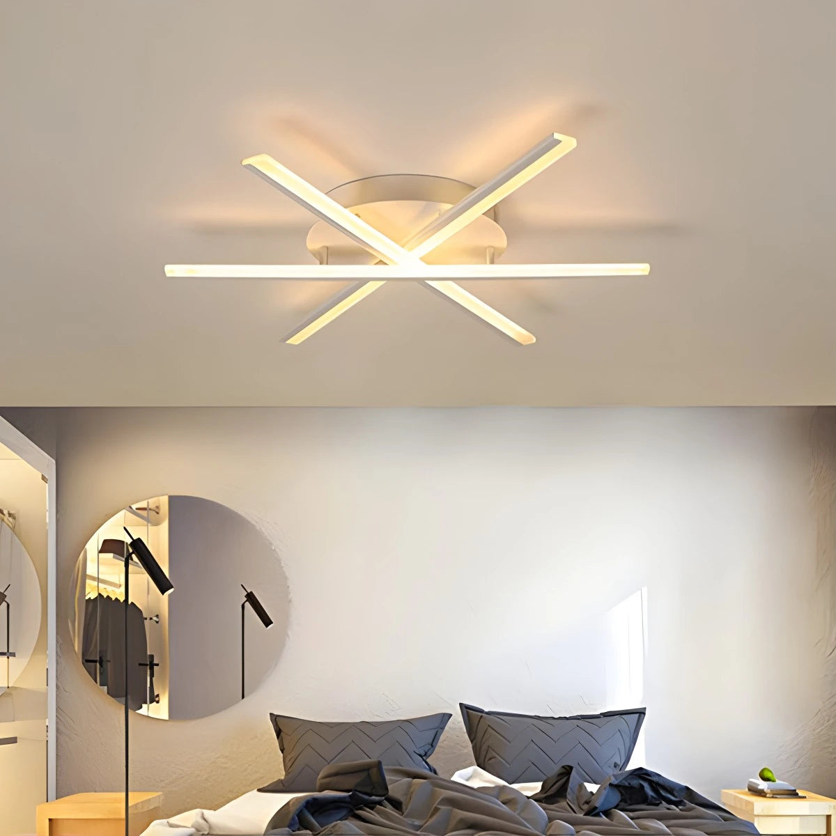 Antizer LED Strip Fan-Shaped Ceiling Lamp