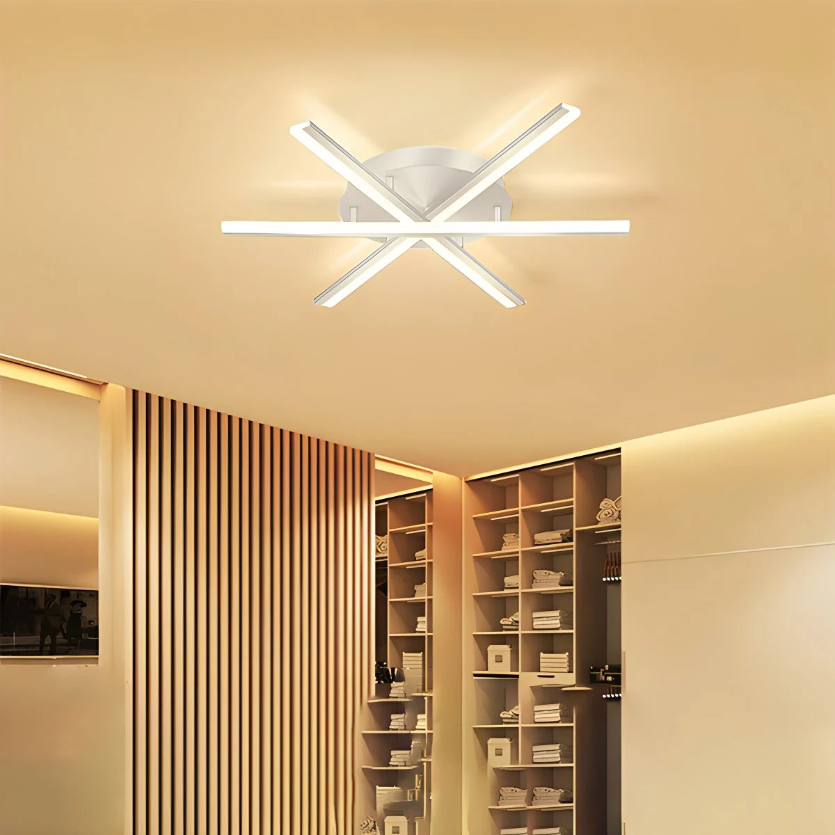 Antizer LED Strip Fan-Shaped Ceiling Lamp