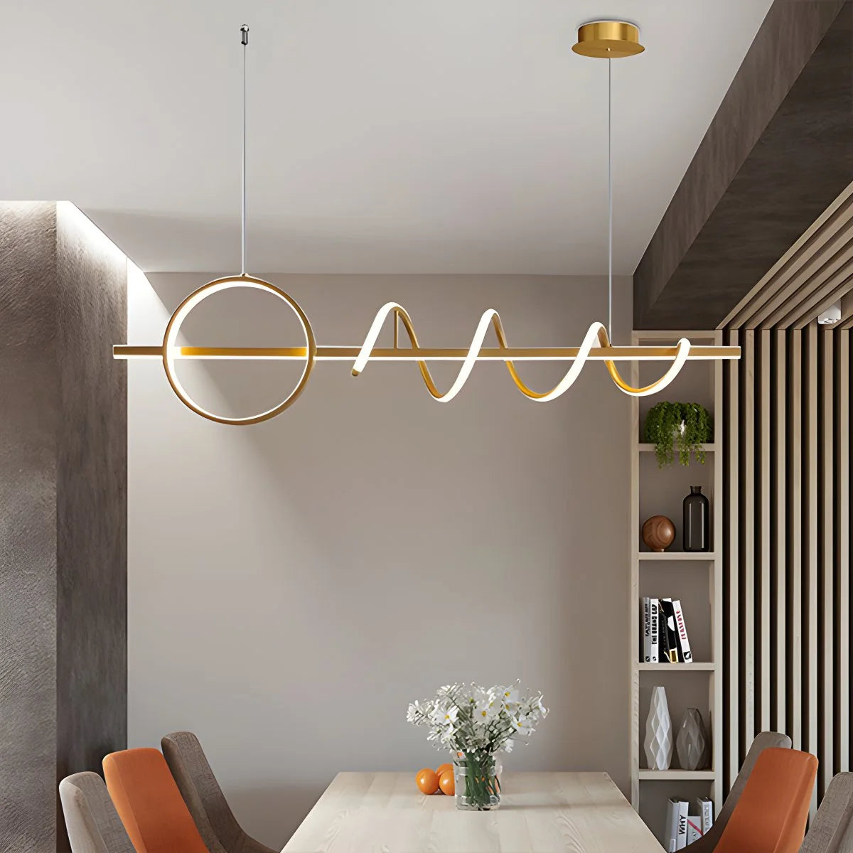 Antizer LED Minimalist Long Pendant Light