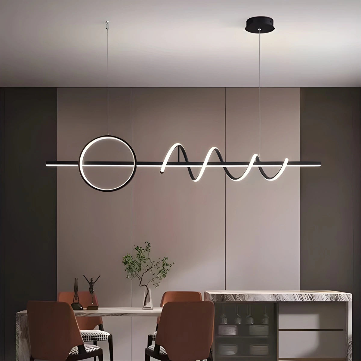 Antizer LED Minimalist Long Pendant Light