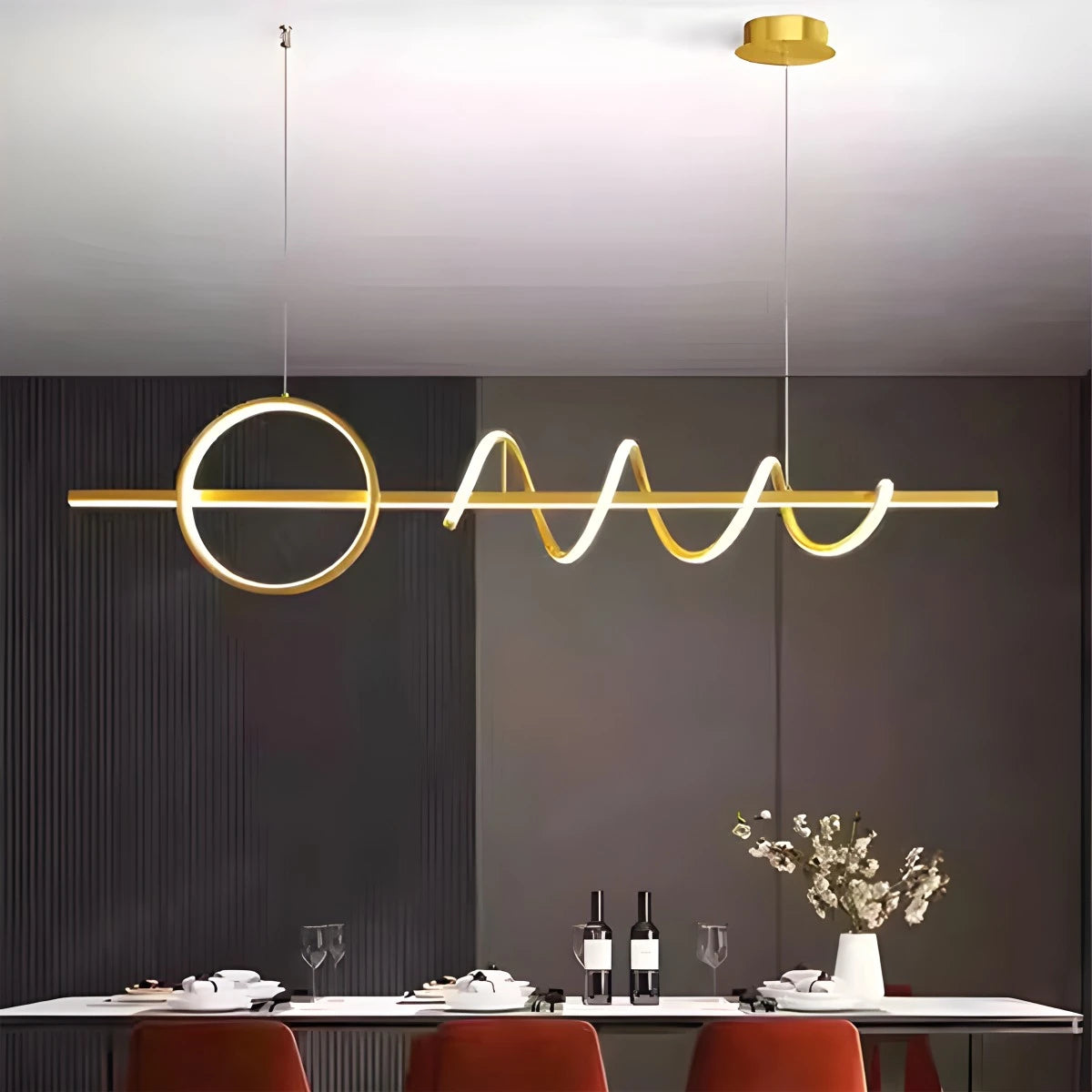 Antizer LED Minimalist Long Pendant Light