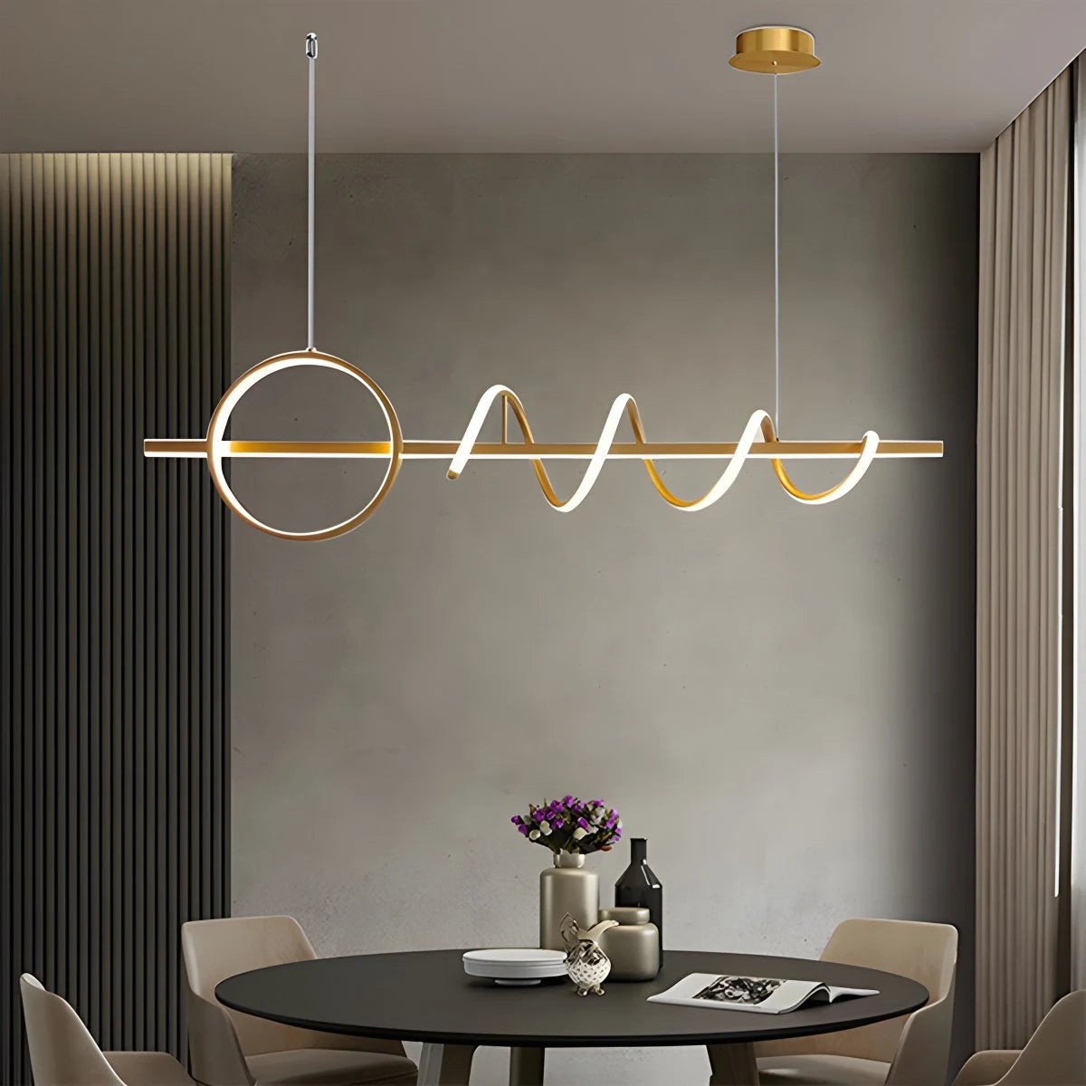 Antizer LED Minimalist Long Pendant Light