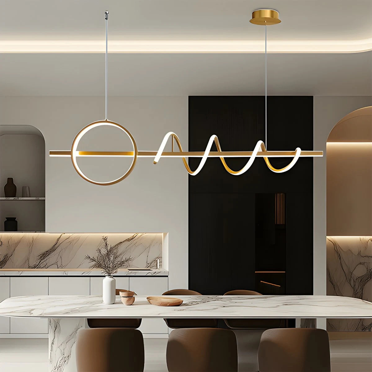 Antizer LED Minimalist Long Pendant Light