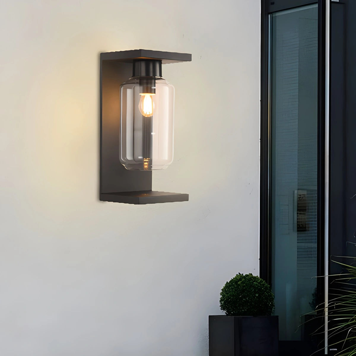 Antizer Outdoor Lantern Cover Glass Wall Lamp