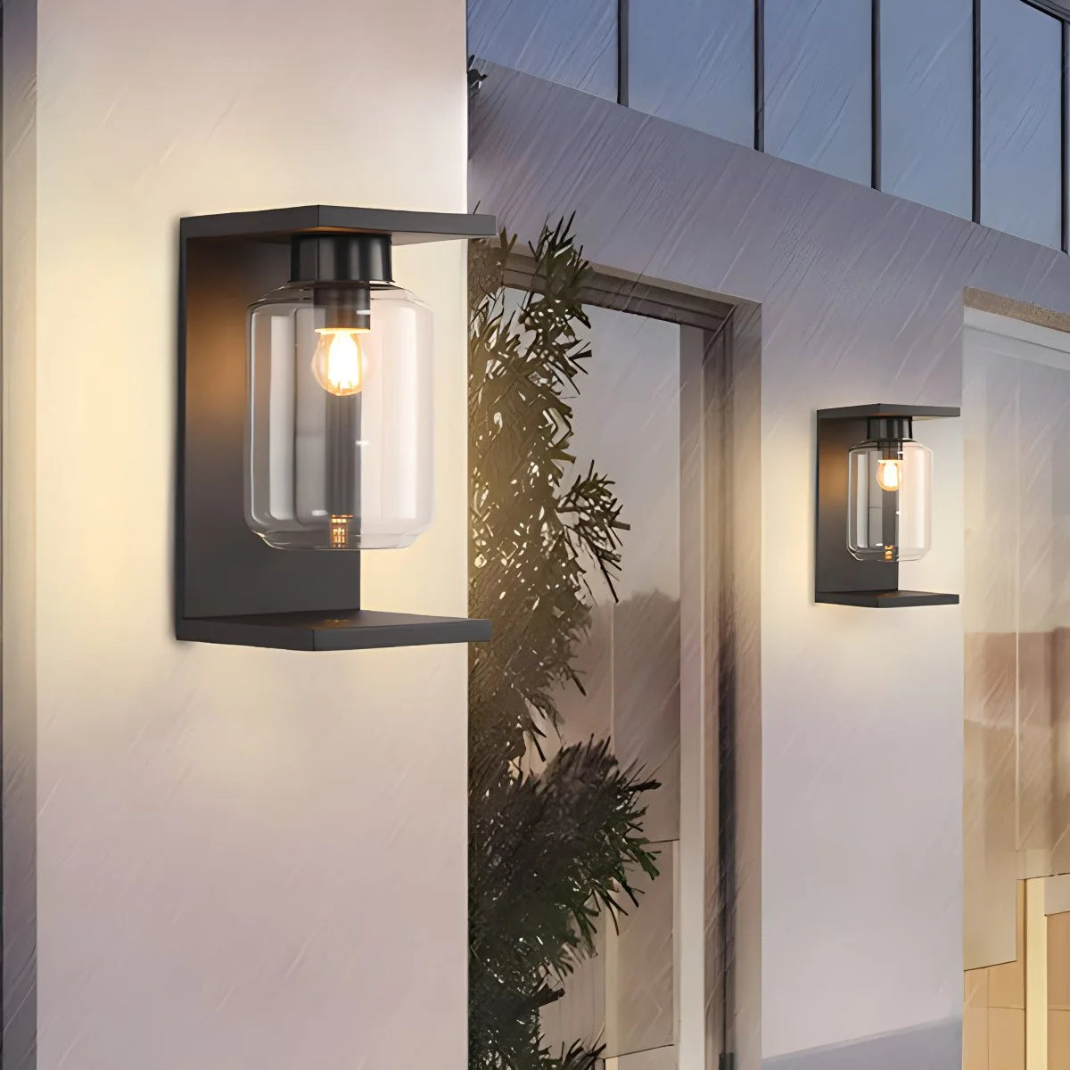 Antizer Outdoor Lantern Cover Glass Wall Lamp