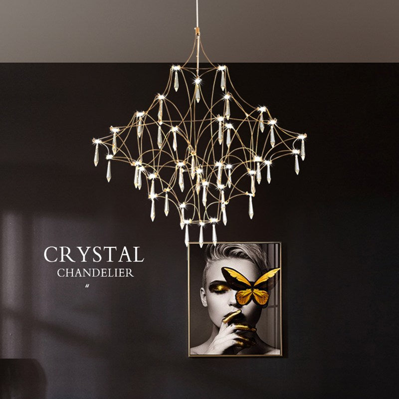 Adjustable Large Creativity Crystal Chandelier