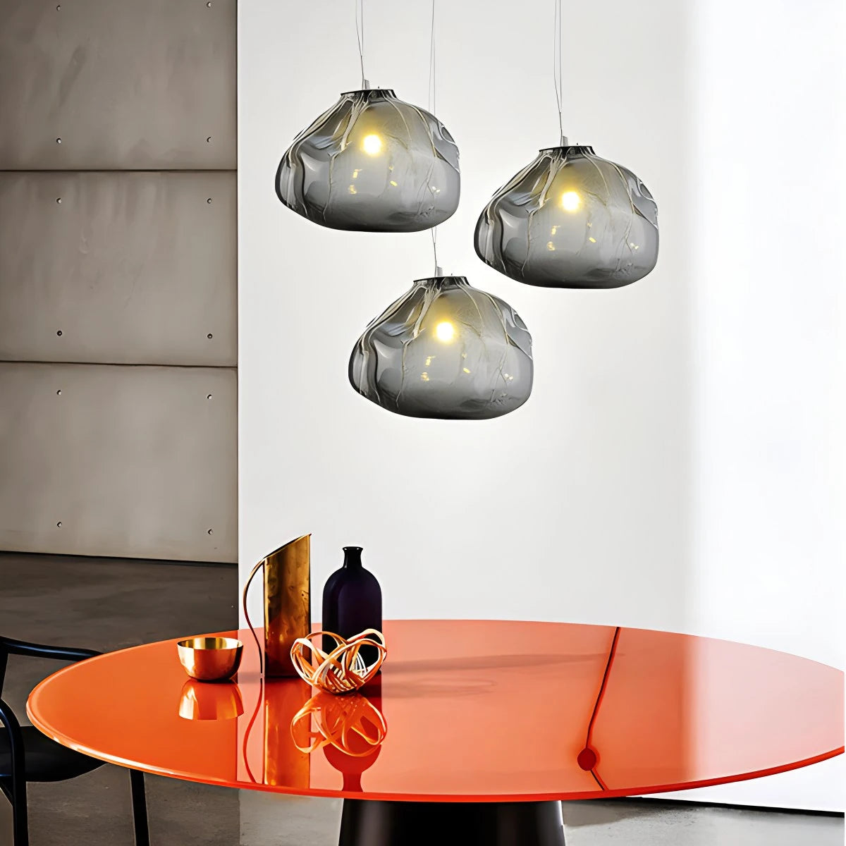 Antizer Light Luxury Cloud Shape Glass Pendant Light