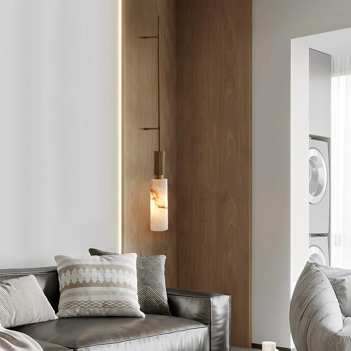 Antizer Light luxury Spanish Alabaster Long Strip Wall Lamp