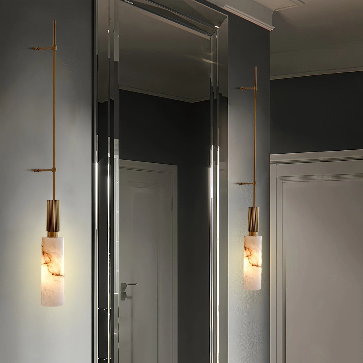 Antizer Light luxury Spanish Alabaster Long Strip Wall Lamp