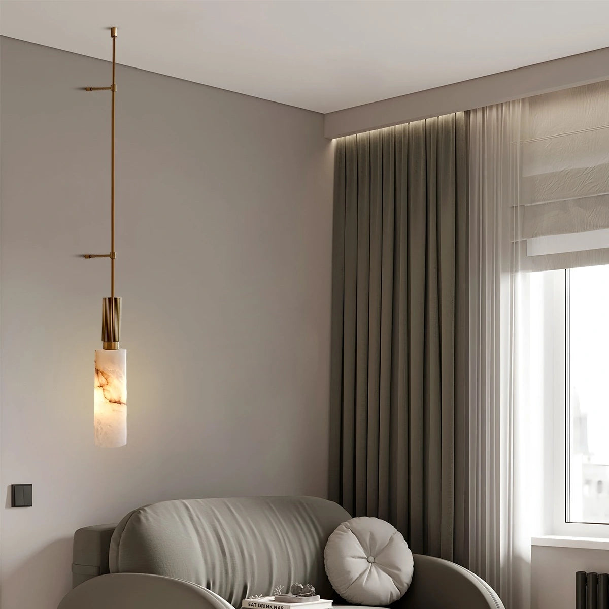 Antizer Light luxury Spanish Alabaster Long Strip Wall Lamp