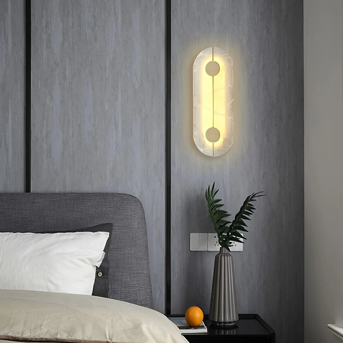 Antizer Light Luxury All Copper Spanish Alabaster Wall Light