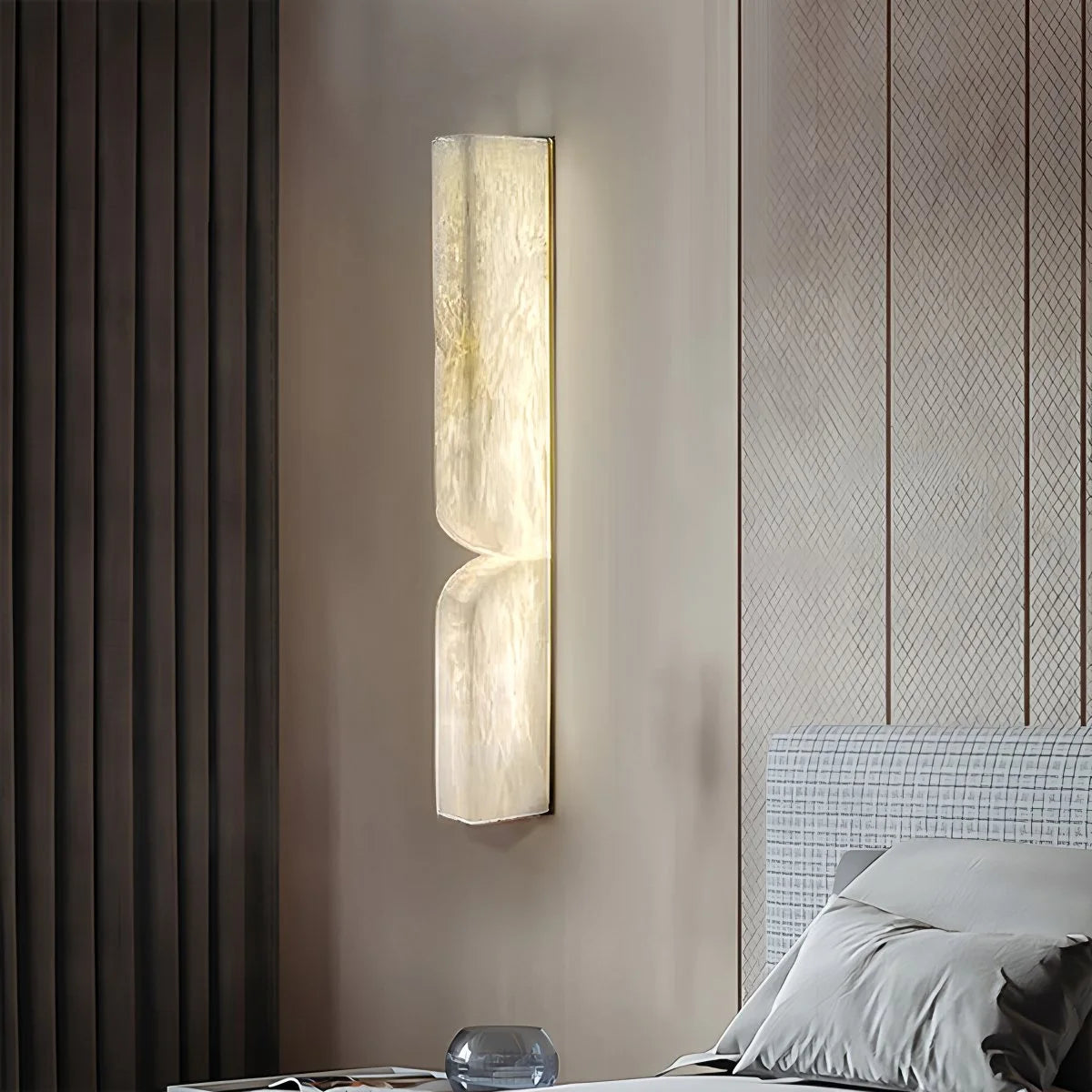 Antizer Light Luxury Spanish Alabaster Wall Sconce for Hallway