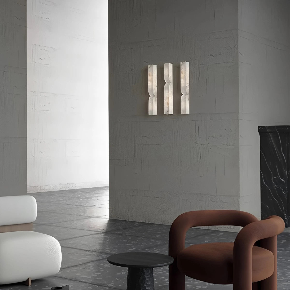 Antizer Light Luxury Spanish Alabaster Wall Sconce for Hallway