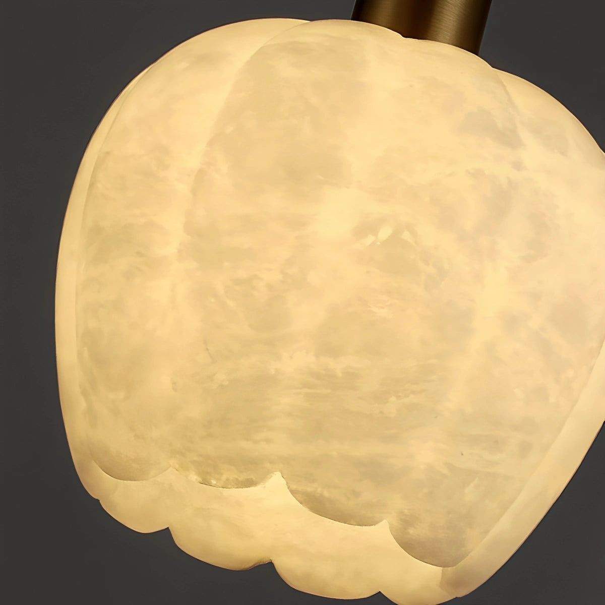 Antizer Flower Bud Shaped Spanish Alabaster Pendant Light