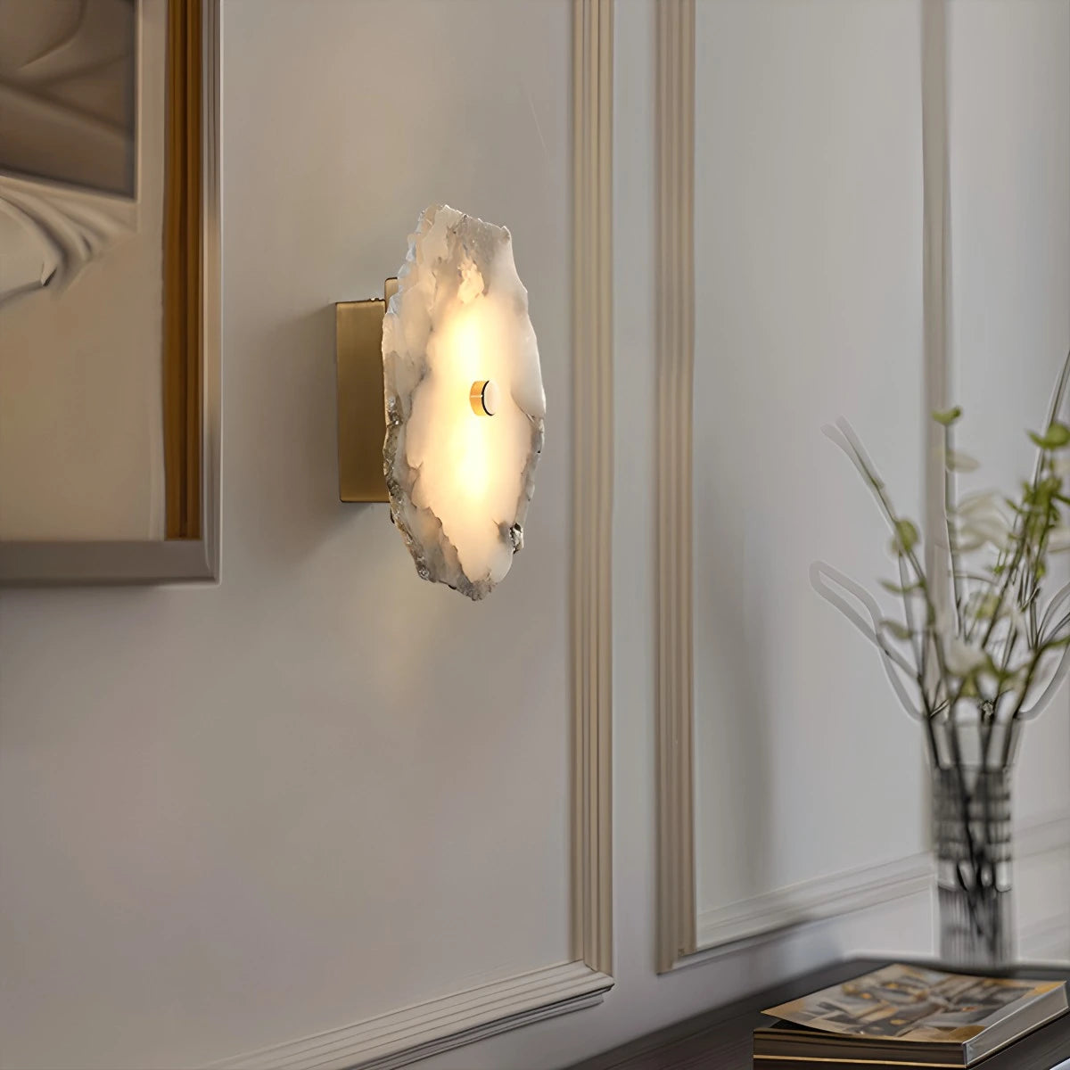 Antizer Modern Luxury Artistic Spanish Alabaster Wall Lamp