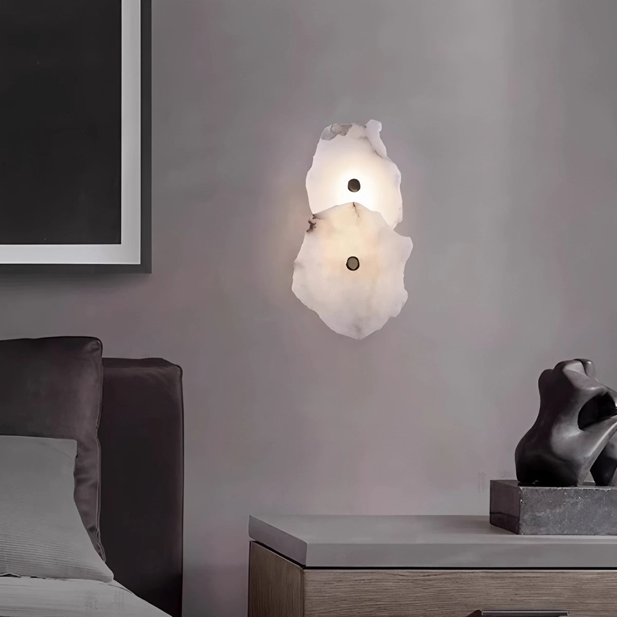 Antizer Modern Luxury Artistic Spanish Alabaster Wall Lamp