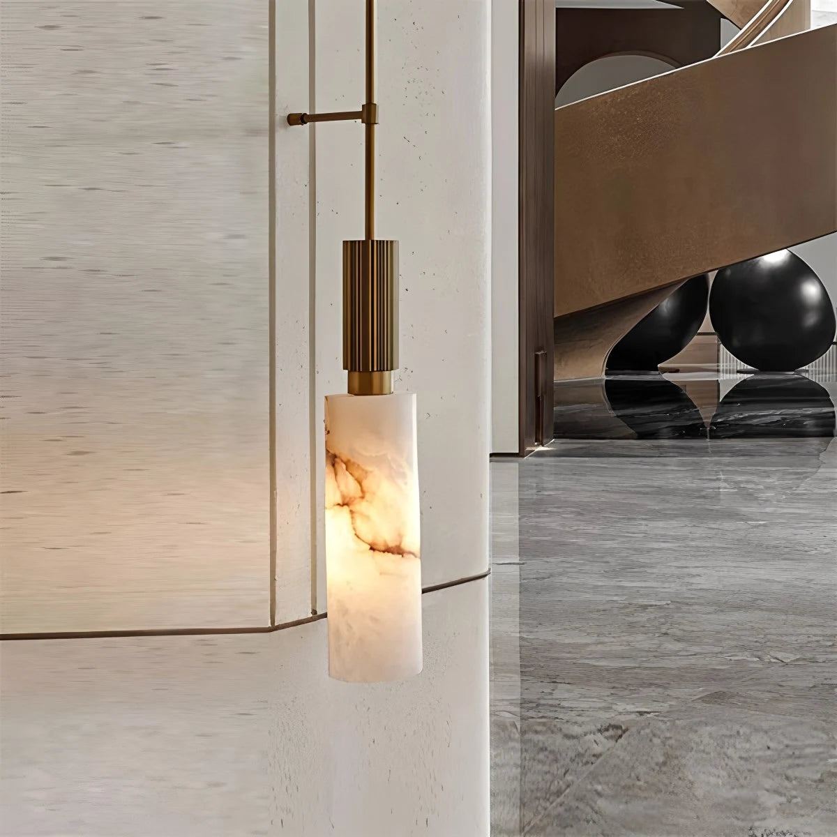 Antizer Light luxury Spanish Alabaster Long Strip Wall Lamp