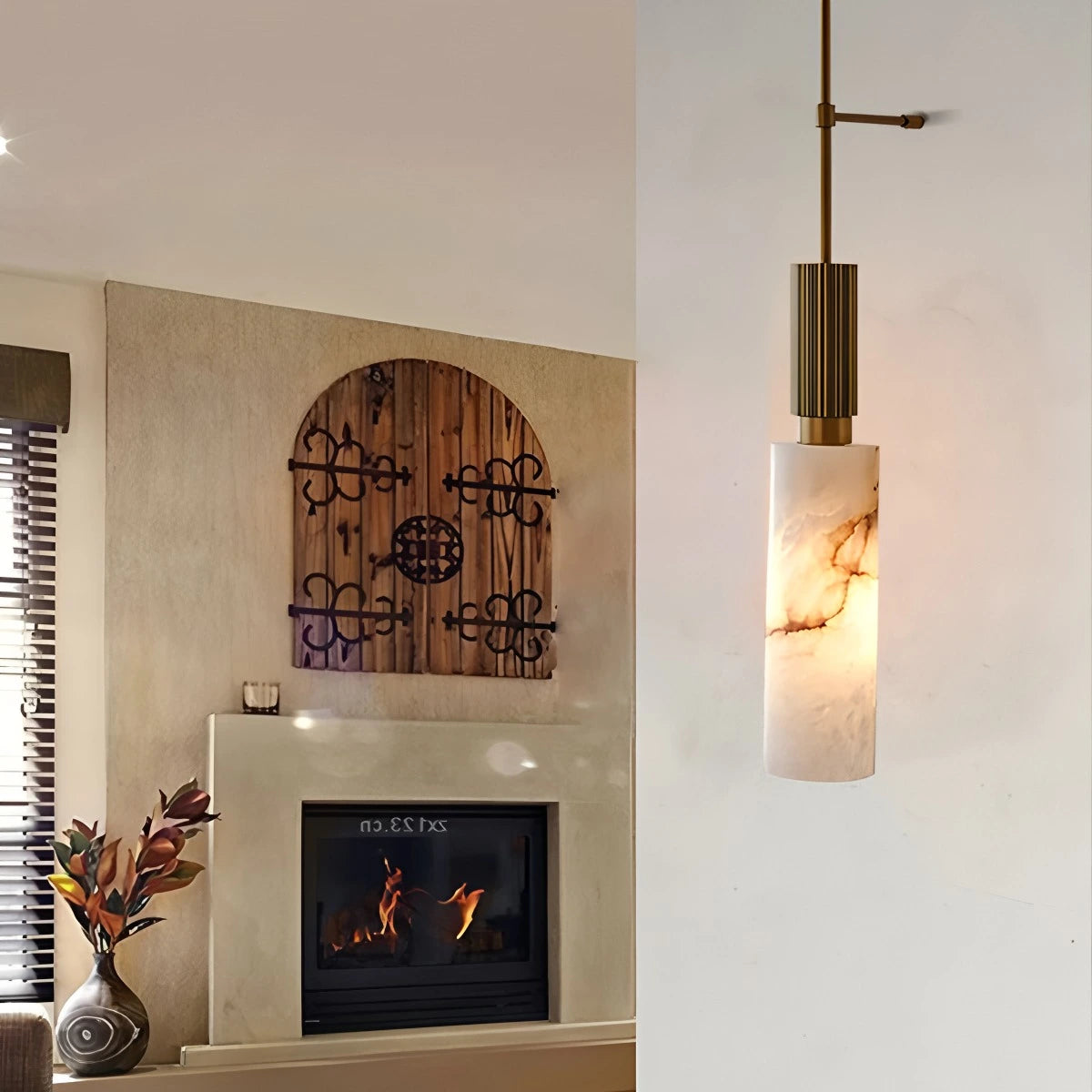 Antizer Light luxury Spanish Alabaster Long Strip Wall Lamp