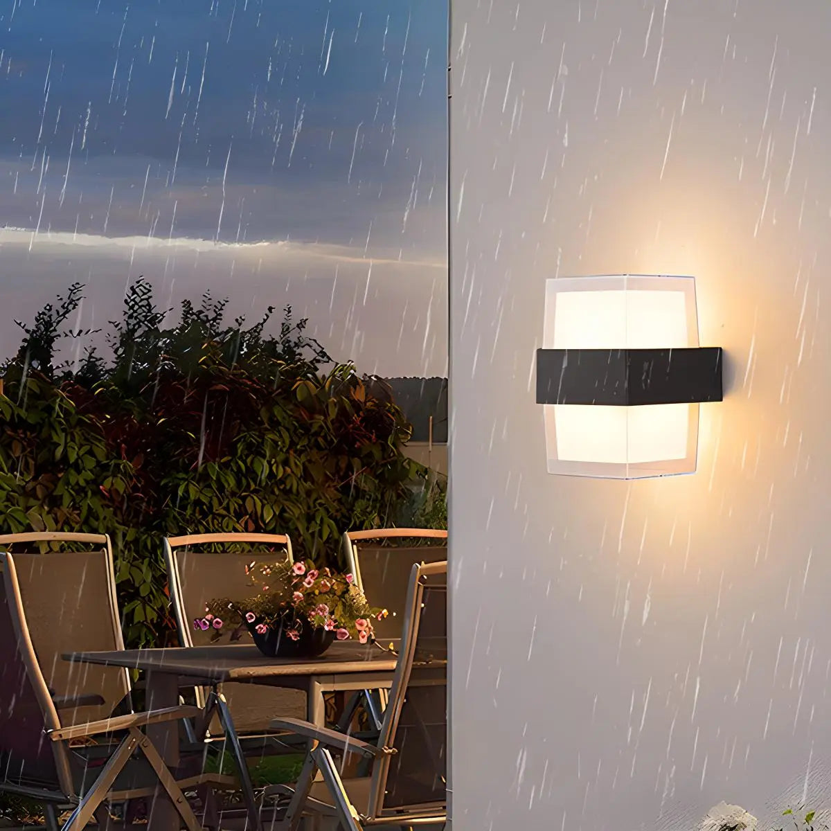 Antizer Lightning and Rainproof Columnar Outdoor Wall Light