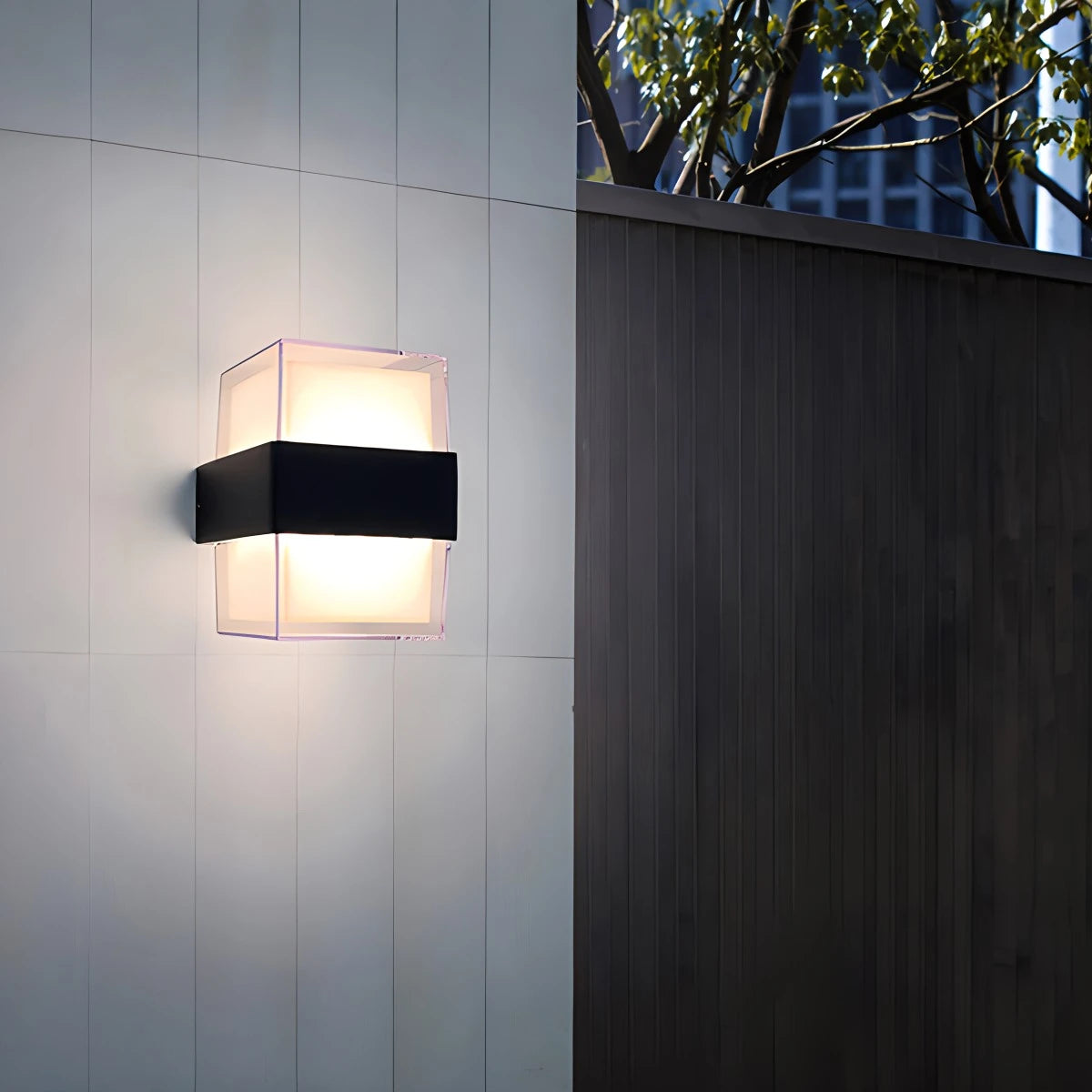 Antizer Lightning and Rainproof Columnar Outdoor Wall Light