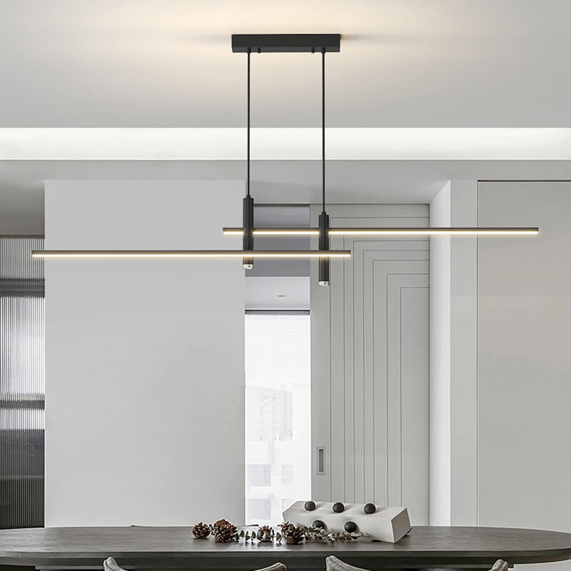 Modern Minimalist Linear LED Pendant Light